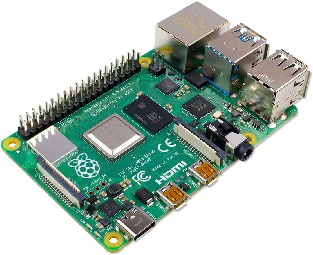 Raspberry Pi 4 Model B 4GB RAM DDR4 64-bit SoC @1.5 GHz CPU Single Board Computer