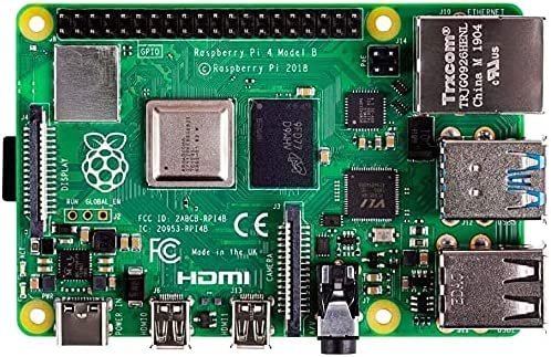 Raspberry Pi 4 Model B 4GB RAM DDR4 64-bit SoC @1.5 GHz CPU Single Board Computer