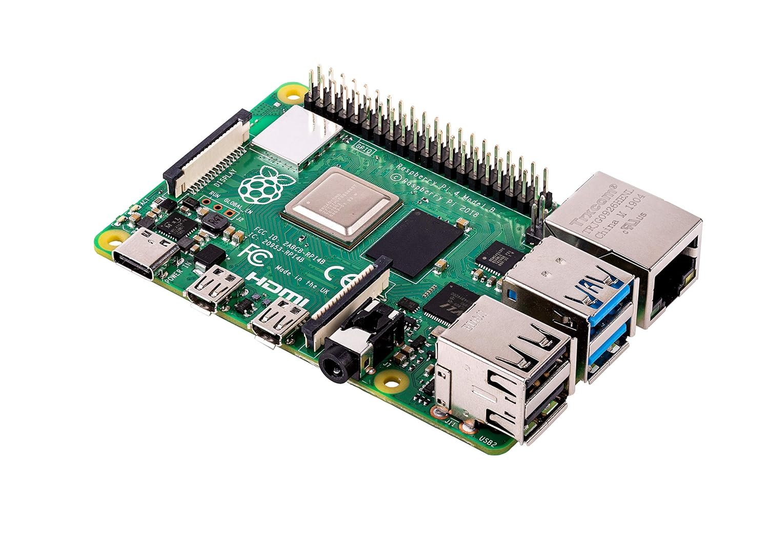 Raspberry Pi 4 Model B 8GB RAM DDR4 64-bit SoC @1.5 GHz CPU Single Board Computer