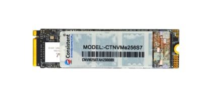 Consistent 256GB NVMe PCIe M.2 SSD 2280, 3D NAND with SLC Cache, Up to 2200MB/s, 5 Years Warranty